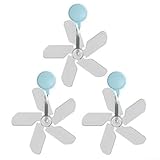 Guía de aire acondicionado montado en la pared de 3 piezas para ajustar el flujo de aire y minimizar los efectos de soplado directo (azul)