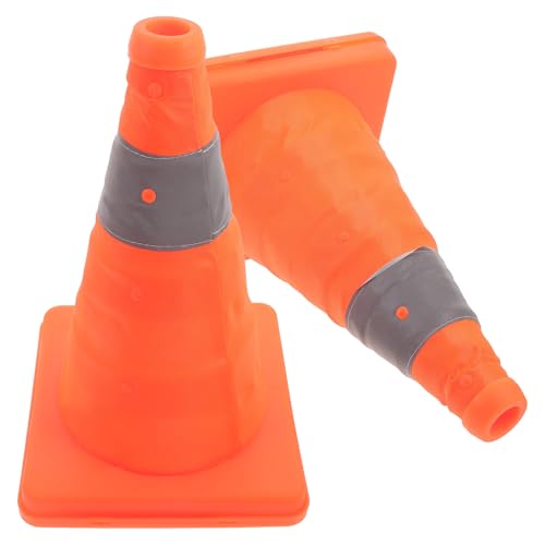 2 cônes de signalisation pliables pour délimiter vos espaces de jeu