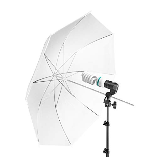 LimoStudio [2 Pack] 33 inch Diameter White Umbrella for Photography Video Studio, Lighting Reflector, Light Diffuser Control and Modifier for Delicate, Subtle Soft Light, AGG124-A - Thumbnail 5