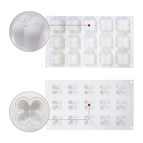 T TOOYFUL 15 in 1 Silikon Kerzenform Mini Bubble Ball Form Kerzen Schokoladenhandwerk Wachs Gips Fondantform Kerzendekor – Bild 6