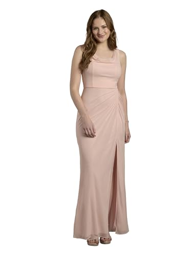 David's Bridal Mesh Cowl Neck Ruched A-Line Maxi Dress (Select Colors) $14 & More - image 5