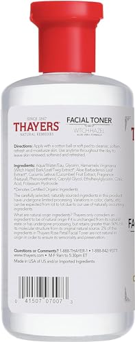Thayer Cucumber Witch Hazel with Aloe Vera Formula, 12 Fluid Ounce