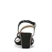 Naturalizer Womens Bridget4 Strappy Block Heel Dress Sandal Black Sparkle 10 W