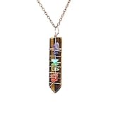 [Design unique] Collier pendentif en cristal Reiki Tiger Eye, forme d'épée de gravier colorée. Souligne l'élégance et le charme. Design à dos plat. La pierre de l'œil de tigre est appelée la pierre de la carrière. Le tigre est un symbole de force, ce qui signifie la force du roi.