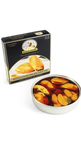 'Mejillones' Cozze Giganti dell'Atlantico in Salsa Escabeche - 8/12 Mejillones- Mariscadora