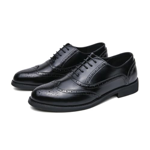 Casual Business Walking Shoes for Men Mens Wingtip Oxford Shoes Genuine Calfskin Leather Brogue Dress Shoes Classic Business Formal Shoes Man2