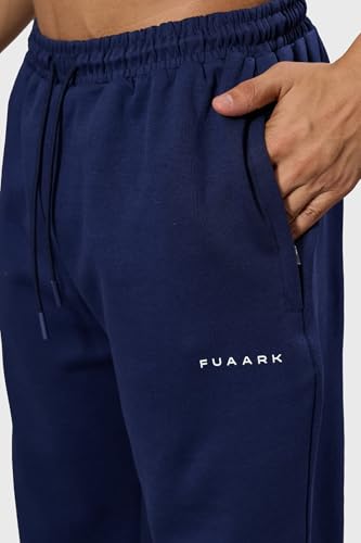 Image of FUAARK Mens Eclipse Straight Tracks Oversized Cotton Gym & Streetwear Pants