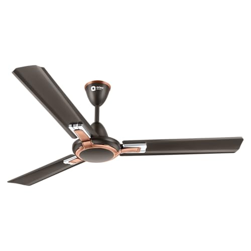Orient Electric 1200 mm Apex Prime| 5 Years Warranty by Orient | 350 RPM Motor Speed | BEE 1-Star Rated Energy Efficient Fan| Rust-Proof Aluminium Blades| Ceiling fan for home| Smoke Brown, Pack of 1