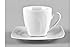 WITEK HOME Kaffeetasse mit passender Untertasse, aus Porzellan, in verschiedenen Ausführungen und Dekoren erhältlich, mikrowellen- und geschirrspülmaschinengeeignet