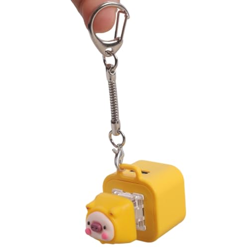 Pig Shape Rechargeable Switches Keychains Speaker Toy Keyboards Switches Tester