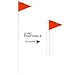 AGORA 6' Sports Agility Training Flags for Soccer, Football, & More - Set of 10