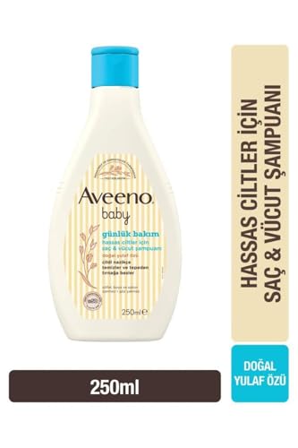 Aveeno Baby Günlük Bakım Hassas Ciltler için Saç ve Vücut Şampuanı