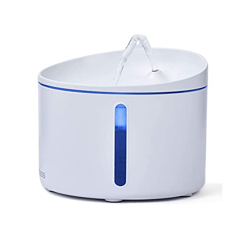 DOGNESS Water Fountain Plus Trinkbrunnen - Kapazität von 3,2 Litern, mehrere Filtersysteme für sauberes Wasser, weiß Cover
