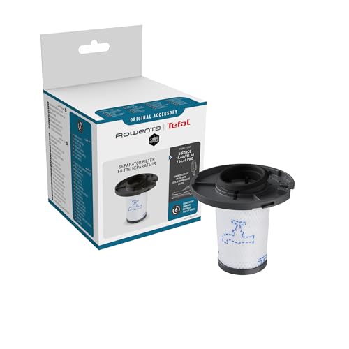 Rowenta Filtre séparateur avant moteur en mousse pour aspirateur balais X-Force Flex 11.60 ZR009007 Blanc/Gris