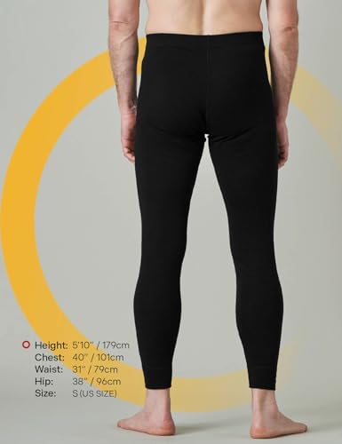  LAPASA Herren 100% Merinowolle Thermounterhosen für Extreme Kälte
| LAPASA Premium Herren Merino Wolle Thermounterhosen