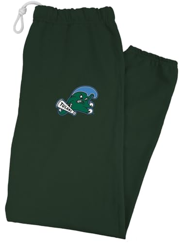 Tulane University -, Primary Logo Team Jogger Sweatpants, Hunter Green, S