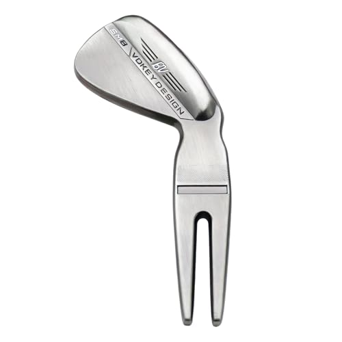 GIEEU SM8 Metal Golf Divot Repair Too Creative Club Design Pitch Mark Fixer with Ball Marker Durable Turf Repair Accessory for Golf Courses