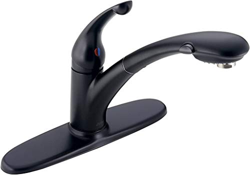 Up To 60% OFF Delta Faucet Signature Single-Handle Kitchen Sink Faucet with Pull Out Sprayer, Matte Black 470-BL-DST Best Cyber Monday 🔥 Delta Faucet Signature Single-Handle Kitchen Sink Faucet with Pull Out Sprayer, Matte Black 470-BL-DST
