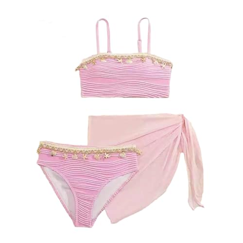 Tankini para niñas con pantalones cortos conjunto de baño de dos piezas para playa juvenil