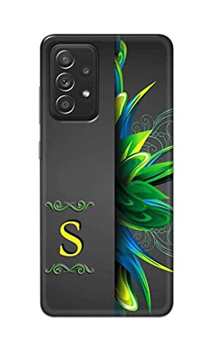 Image of Name II Initial II Letter Alphabet S Hard Back Case Cover for Samsung Galaxy A52 / A52 5G (6.5 inch) Back Cover -(J5) VNS2222