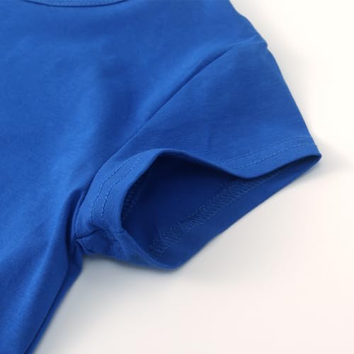 Image of Noomelfish Girls Short Sleeve Crop Tops Kids Summer Dance Cropped T-Shirts (5-14 Years)