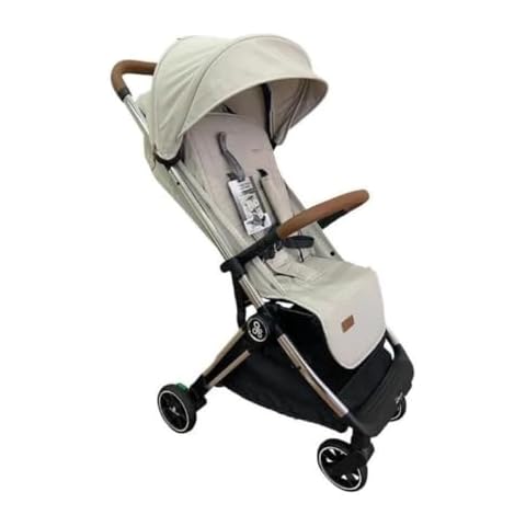 Primo Passi Icon Travel - Baby Stroller Special Edition, Lightweight and Compact, Chrome Frame/Beige - Perfect for On-The-Go Parents Cover