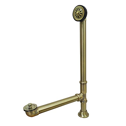Kingston Brass CC2083 Clawfoot Tub Waste & Overflow Drain, Antique Brass