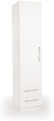 Connect Acton 1 Door Wardrobe with 2 Drawers - White