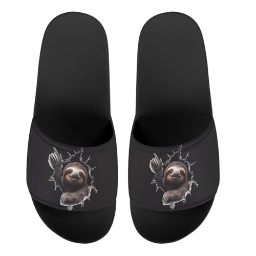 Slides Slippers for Women Men, Anti Slip House Shoes Lightweight Bathroom Slippers for Indoor Outdoor
