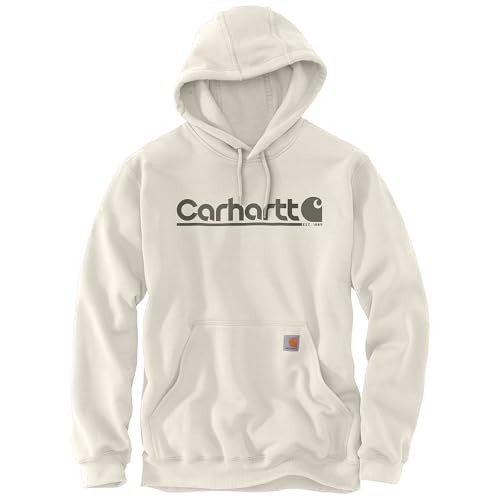 Image of Carhartt Men's Big & Tall Rain Defender Paxton Heavyweight Hooded Sweatshirt