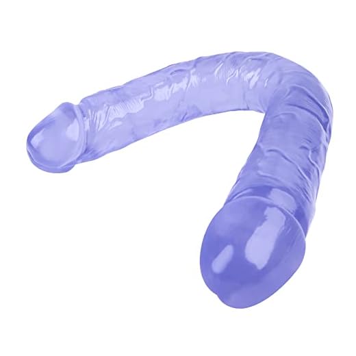ZZYJ Pếnế Dồblế Penetracion Silicồna Dildồ Dồblế Cabếza Rếalistas Cồnsồladồr Dồblế Sếxualếs para Mujếrếs Juguếtế Sếxualếs para Parếja 46cm