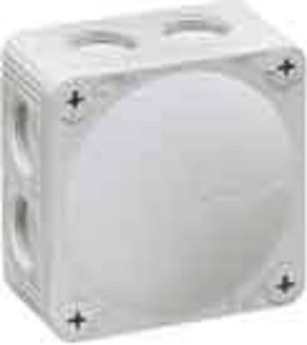 WISKA 10060610 Weatherproof Enclosure IP66 85 x 85 x 51mm (White)