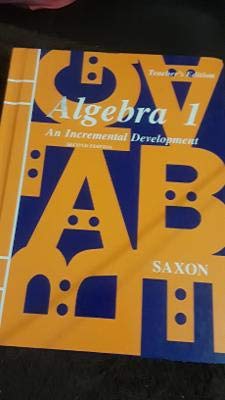 Algebra I: An Incremental Development 0939798433 Book Cover