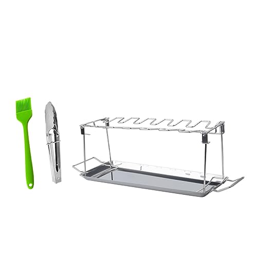 Phantasmia 折りたたみ式ステンレスバーベキューラック ? 耐久設計で屋外キャンプや庭のBBQに最適、簡単組立・持ち運び便利