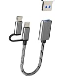 Plug & Play : cet adaptateur Lightning / USB C vers USB est conçu pour faciliter son utilisation, il suffit de brancher votre appareil et l'adaptateur est prêt à fonctionner, aucune configuration supplémentaire n'est nécessaire.