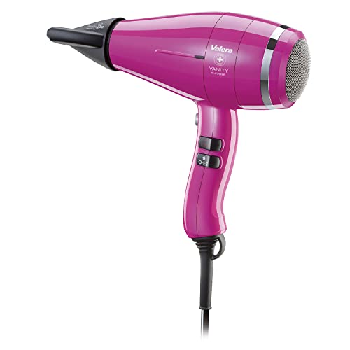 Valera Vanity Hi-Power Hot Pink, Secador De Pelo Profesional Con Iones, Potente Y Duradero, Motor Digital, 2400 Vatios, Color Hot Pink Rosa Valera Vanity Hi-Power Hot Pink, Secador De Pelo Profesional Con Iones, Potente Y Duradero, Motor Digital, 2400 Vatios, Color Hot Pink Rosa