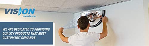 36” Acrylic Outdoor Convex Mirror With Plastic Back, Round Security Mirror for the Garage Blind Spot, Store Safety, Warehouse Side View, Circular Wall Mirror for Personal/Office Use -Vision Metalizers by Vision Metalizers - Image 3