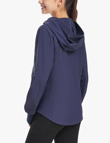 JOCMIC Girls Light Rain Jacket with Hood, Lightweight Athletic Jackets for Outdoor Sports Running Golf Hiking3