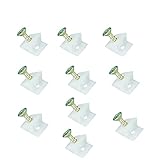 100 Stück Schubladen Keile,3 Größen Rückwandverbinder Schrankrückwand für durchhängende Schubladenböden, Kunststoff Keil Rückwandhalter mit Schrauben + Schrauben