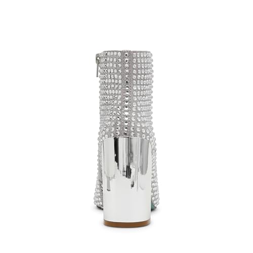 Betsey Johnson Womens Colbey Embellished Textured Booties3