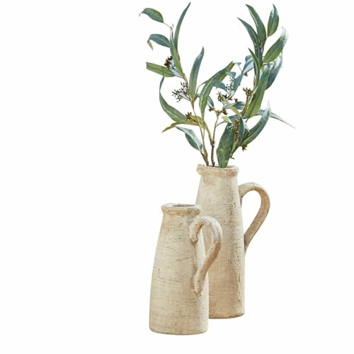 Loberon Coppia di caraffe Decorative Lilette, Beige Antico