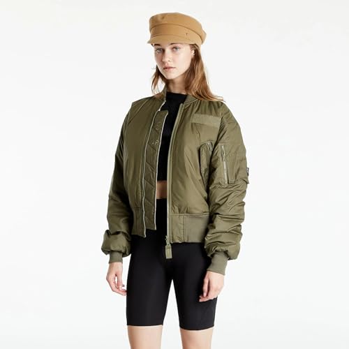 adidas Womens Performance x Parley Reversible Bomber Jacket, Green, Medium2