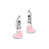 Agatha Ruiz de la Prada colección Criollas de Agatha. Corazón 8x8mm. desmontable esmaltado. Largo total pendiente: 19mm. Plata 925m. Tipo cierre: Aro. Peso(gr): 2. Diámetro(mm): 11.5.