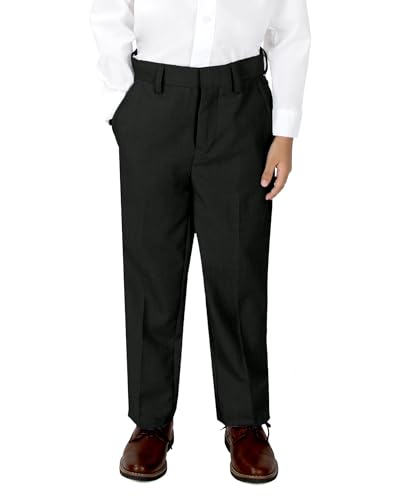 Spring Notion Boys' Flat Front Dress Pants3