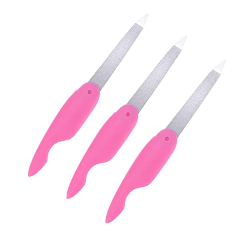 Beavorty 3本 ネイル バッファ ネイル キット ネイル ファイル グルー ハサミ ジェル ネイル バッファ ブロック フォールド スチール 電動 ネイル トリマー ドリル 接着剤 キューテ