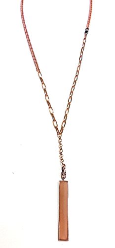 Paige Novick Rose Gold Crystal Pyramid Necklace