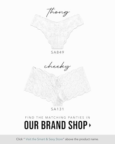 Smart & Sexy Women's Signature Lace Unlined Underwire Bra, Opaque, White, 34C - Image 5