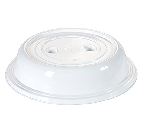 Tellerglocke, geschlossen, aus Polypropylen in weiß oder transparent, mit Griffmulden, mikrowellengeeignet, recycelbar, Höhe je Ausf. 6 cm | ERK (A8 - Ø Teller: 28 cm, Transparent)