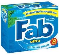 Fab Detergente para ropa ultra en polvo, lluvia de verano, 2.1 libras