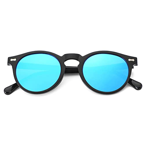Image of Vintage Polarized Sunglasses for Men Women Round Retro Classic Fashion Eyewear UV400 Protection Sun Glasses